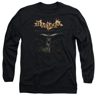 Batman Arkham Knight City Watch Mens Long Sleeve Shirt Black