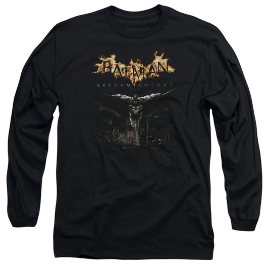 Batman Arkham Knight City Watch Mens Long Sleeve Shirt Black