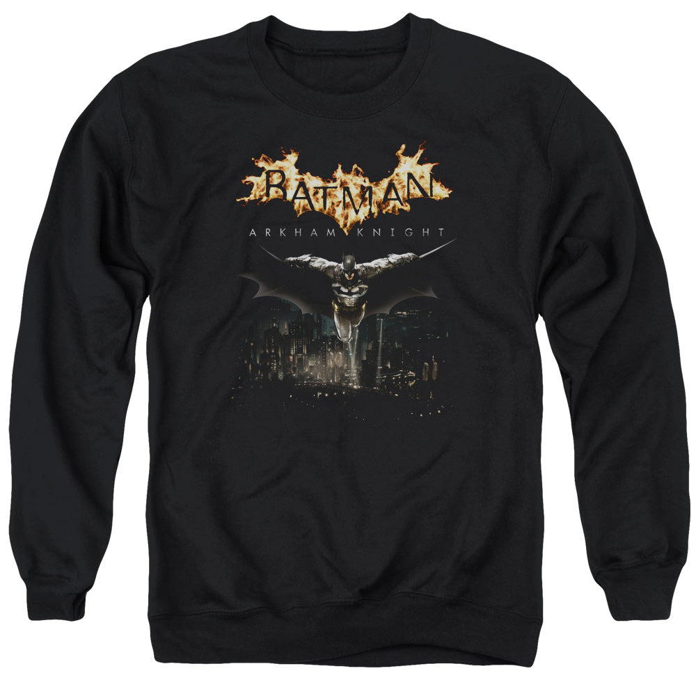 Batman Arkham Knight City Watch Mens Crewneck Sweatshirt Black