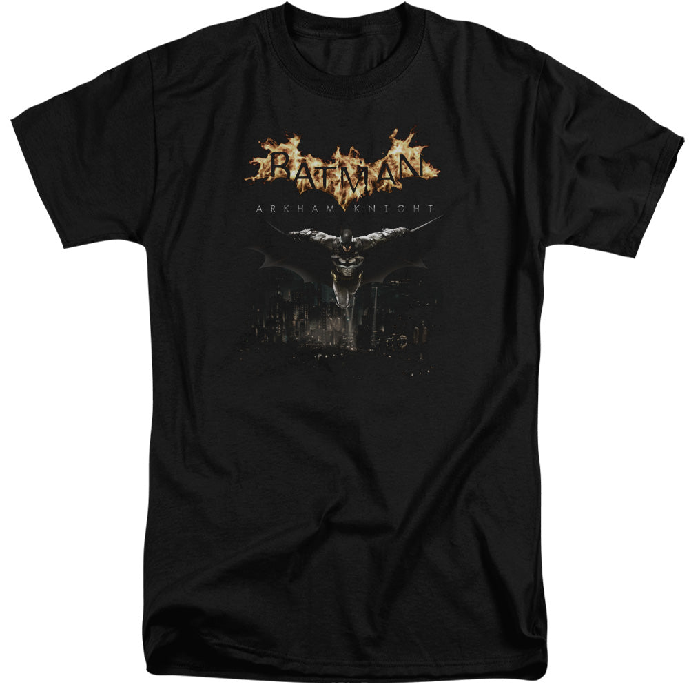 Batman Arkham Knight City Watch Mens Tall T Shirt Black