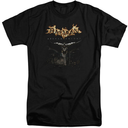 Batman Arkham Knight City Watch Mens Tall T Shirt Black