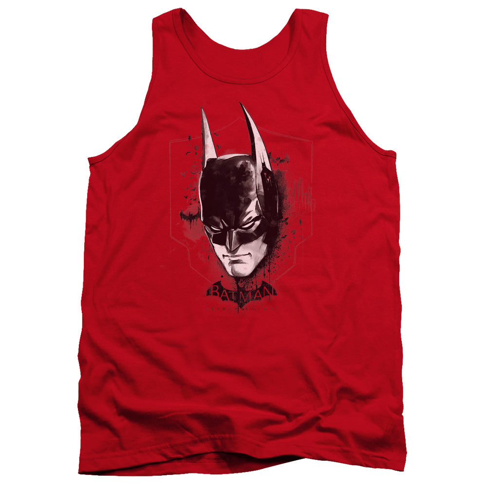 Batman Arkham Knight Ak Head Mens Tank Top Shirt Red