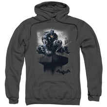 Load image into Gallery viewer, Batman Arkham Knight Perched Mens Hoodie Charcoal
