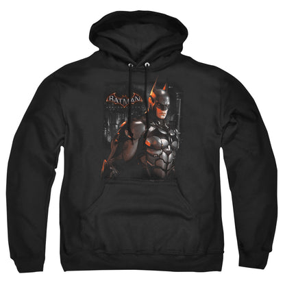 Batman Arkham Knight Dark Knight Mens Hoodie Black Officially Licensed