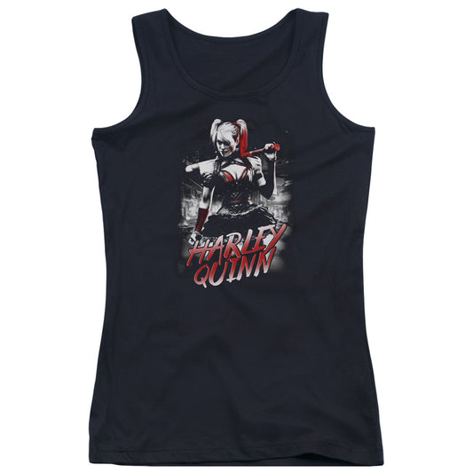 Batman Arkham Knight Quinn City Womens Tank Top Shirt Black