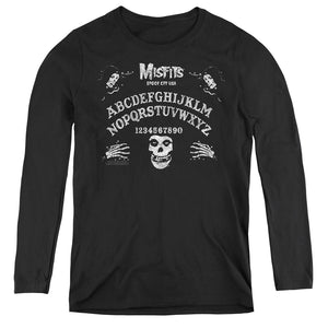 Misfits Ouija Board Womens Long Sleeve Shirt Black