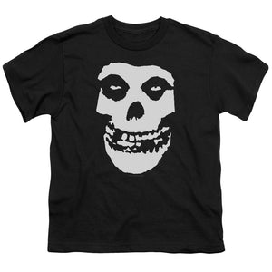 Misfits Fiend Skull Kids Youth T Shirt Black