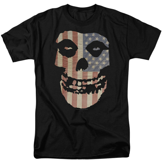 Misfits Fiend Flag Colored Mens T Shirt Black