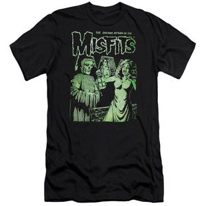 Misfits The Return Premium Bella Canvas Slim Fit Mens T Shirt Black