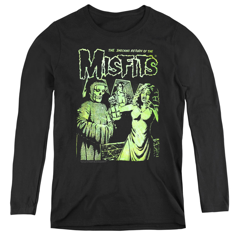 Misfits The Return Womens Long Sleeve Shirt Black