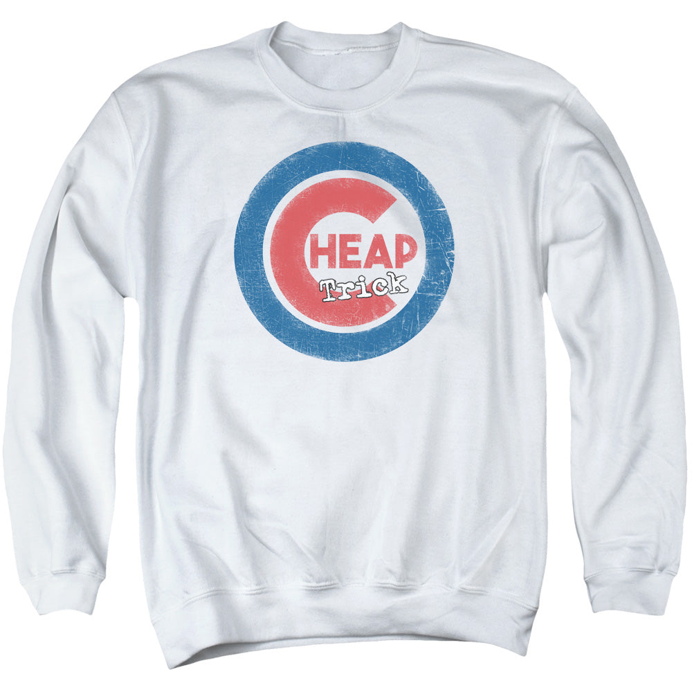 Cheap Trick Cheap Cub Mens Crewneck Sweatshirt White