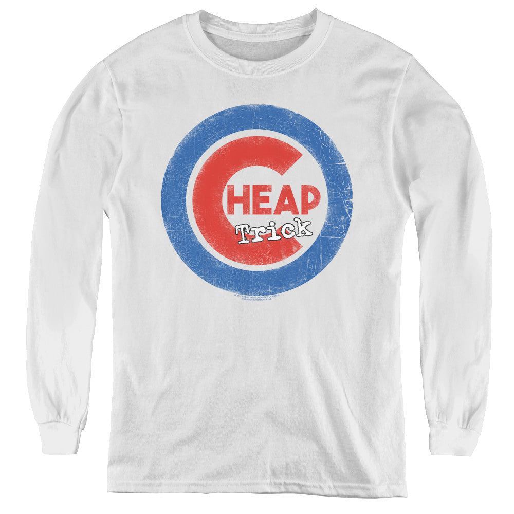 Cheap Trick Cheap Cub Long Sleeve Kids Youth T Shirt White