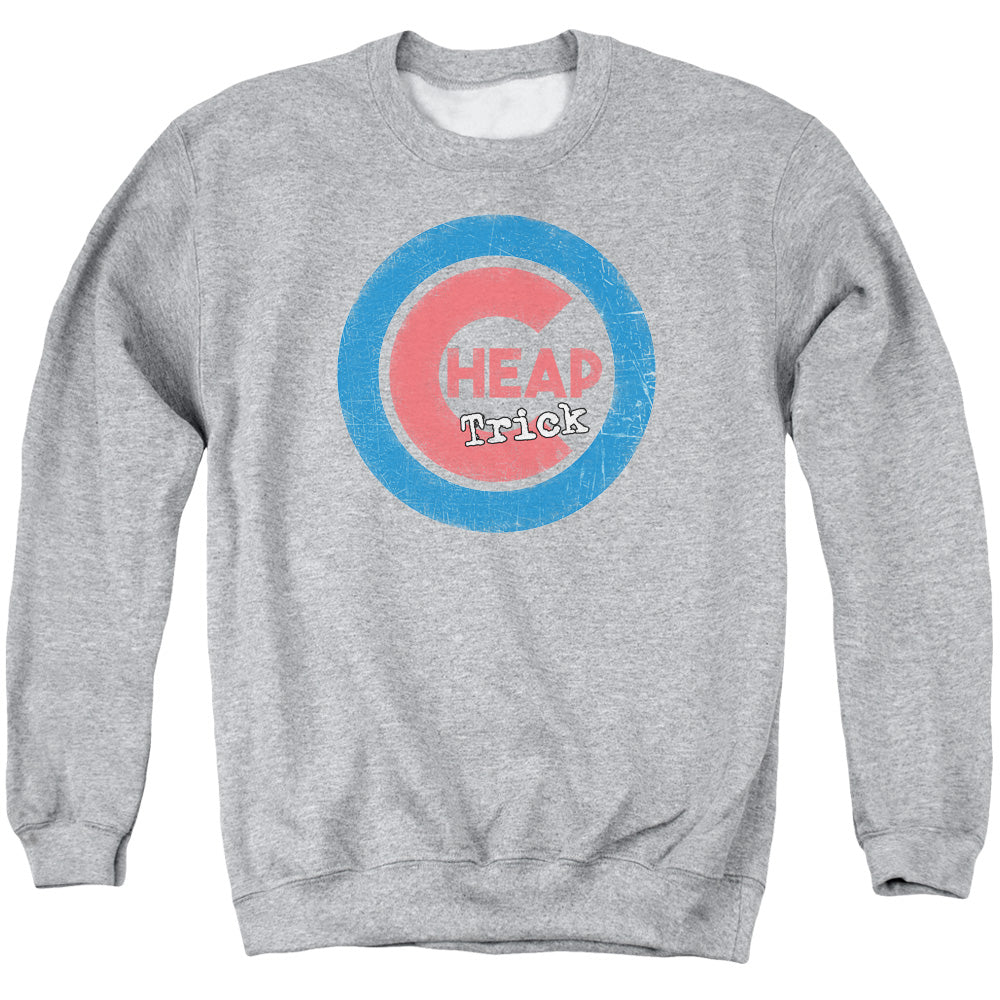 Cheap Trick Cheap Cub Mens Crewneck Sweatshirt Athletic Heather