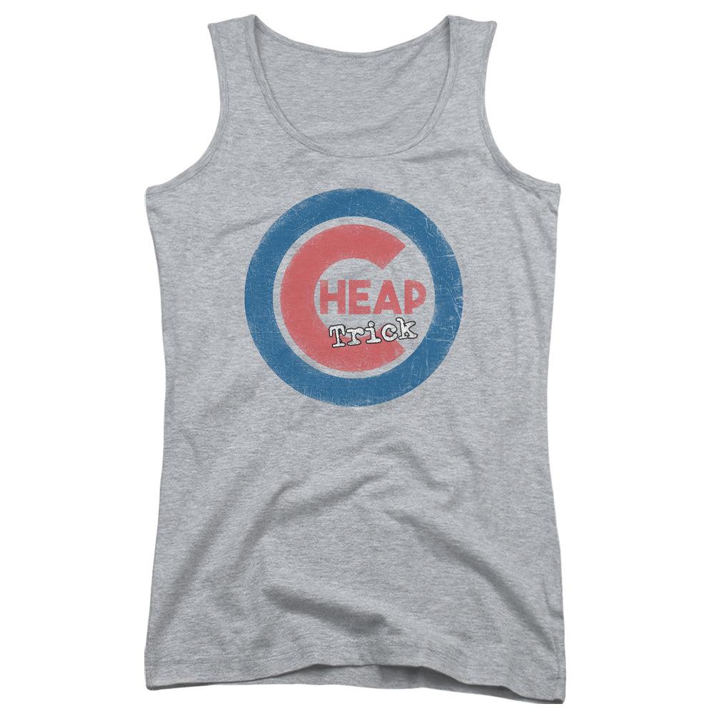 Cheap Trick Cheap Cub Womens Tank Top Shirt Athletic Heather