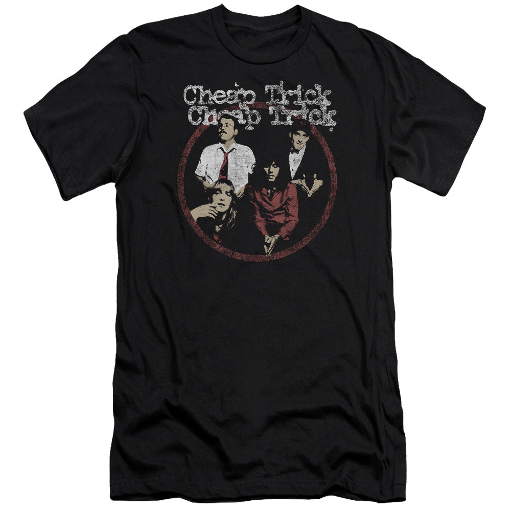 Cheap Trick Cheap Trick Premium Bella Canvas Slim Fit Mens T Shirt Black