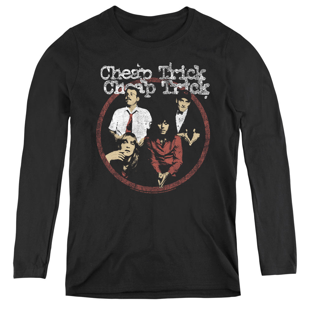 Cheap Trick Cheap Trick Womens Long Sleeve Shirt Black