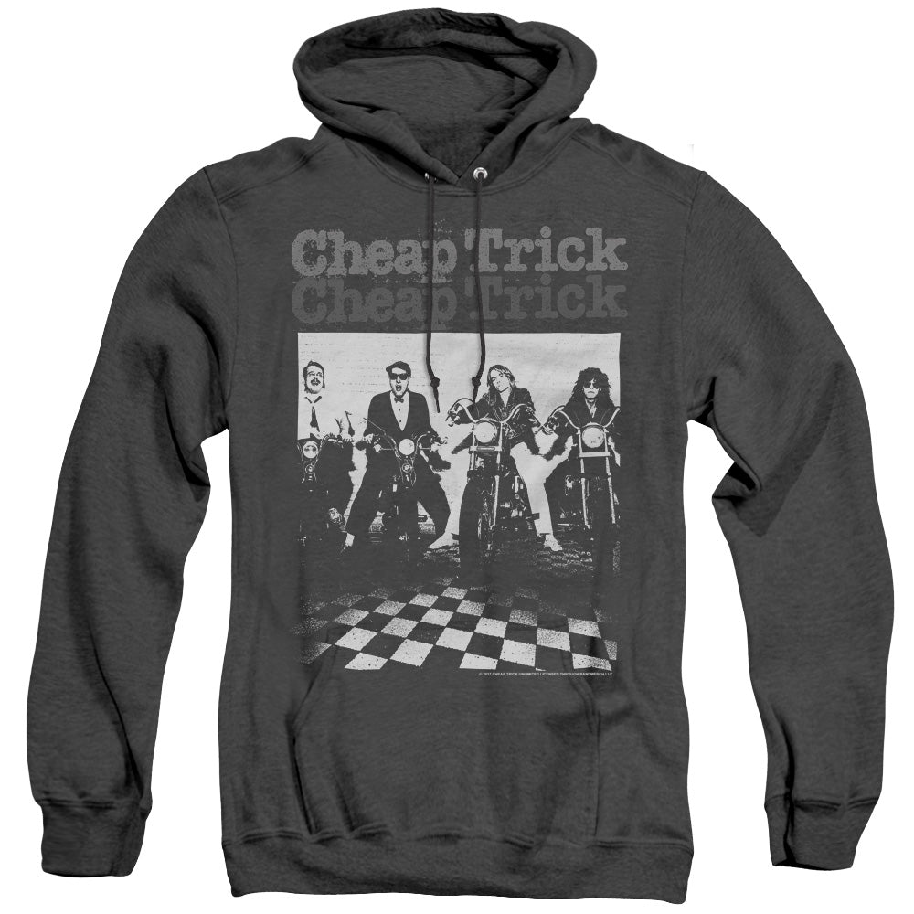 Cheap Trick Cheap Trick Bikes Heather Mens Hoodie Black