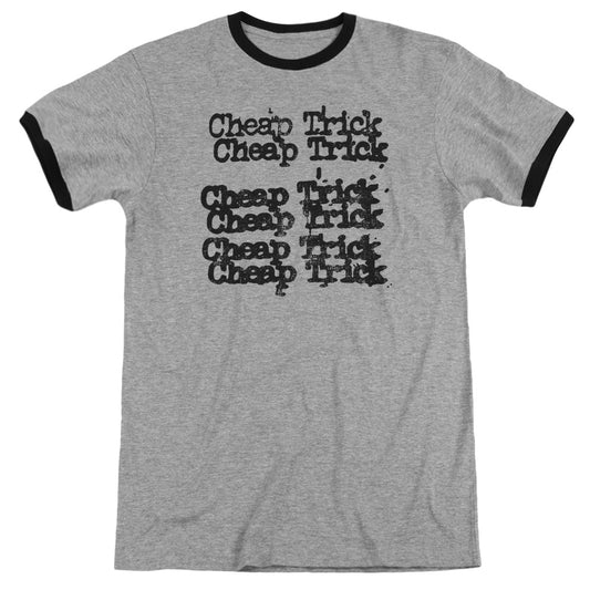 Cheap Trick Cheap Trick Logo Heather Ringer Mens T Shirt Athletic Heather