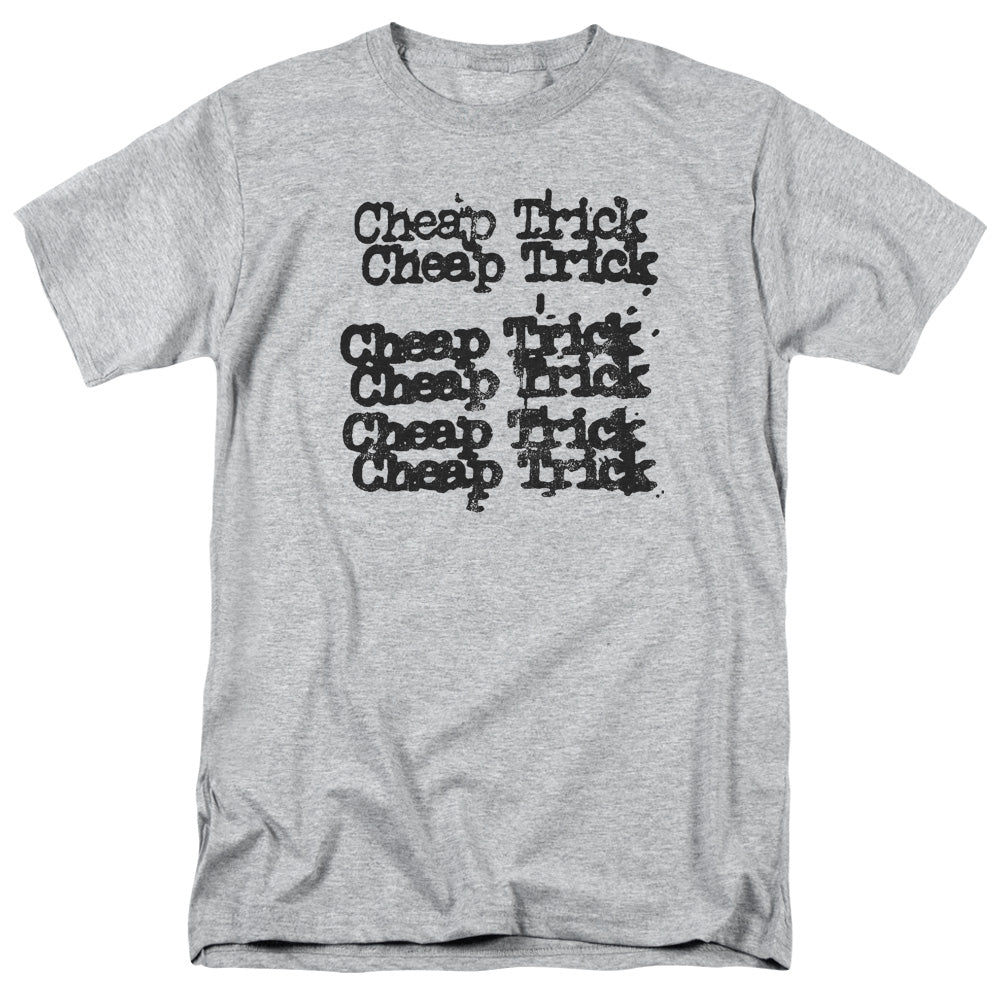 Cheap Trick Cheap Trick Logo Mens T Shirt Athletic Heather