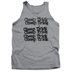 Cheap Trick Cheap Trick Logo Mens Tank Top Shirt Athletic Heather