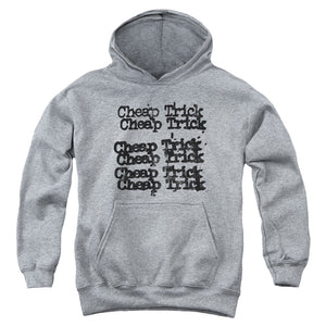 Cheap Trick Cheap Trick Logo Kids Youth Hoodie Athletic Heather