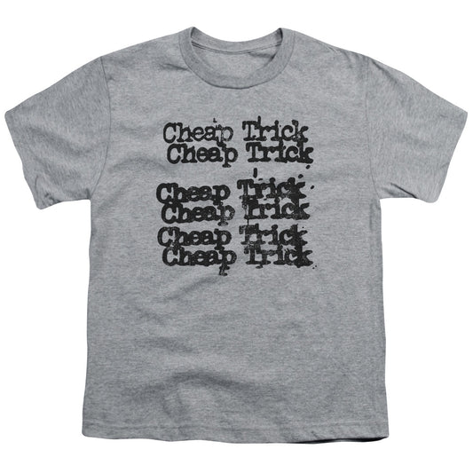 Cheap Trick Cheap Trick Logo Kids Youth T Shirt Athletic Heather