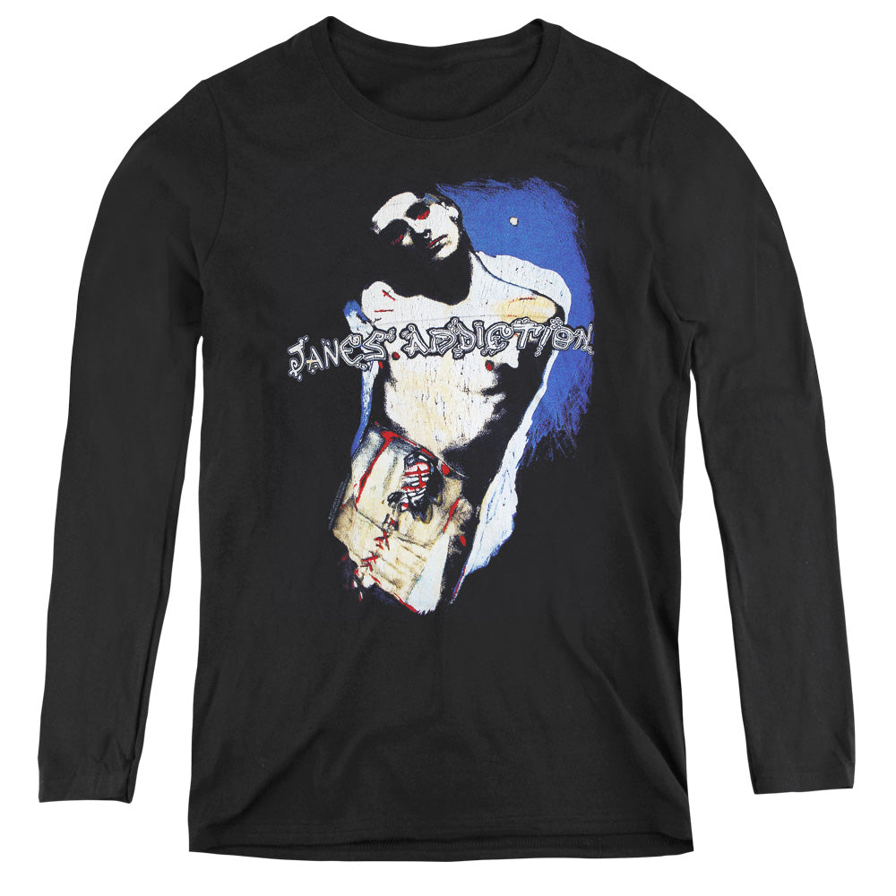 Janes Addiction Perry Womens Long Sleeve Shirt Black