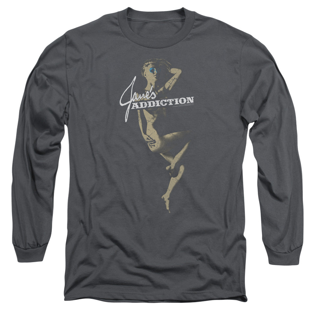 Janes Addiction Inside Escape Mens Long Sleeve Shirt Charcoal