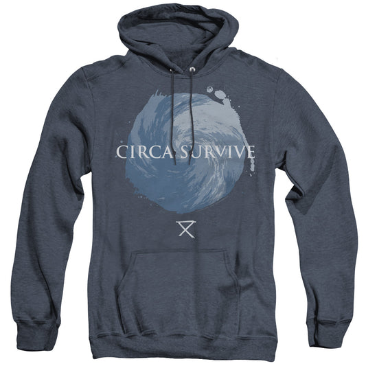 Circa Survive Storm Heather Mens Hoodie Navy Blue