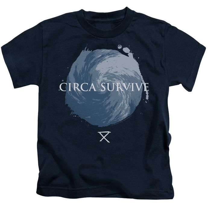 Circa Survive Storm Juvenile Kids Youth T Shirt Navy Blue
