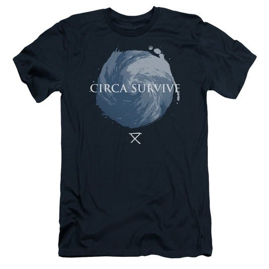 Circa Survive Storm Slim Fit Mens T Shirt Navy Blue