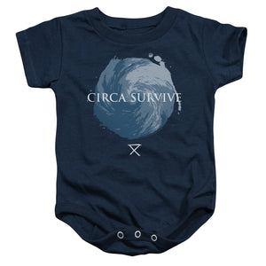 Circa Survive Storm Infant Baby Snapsuit Navy Blue