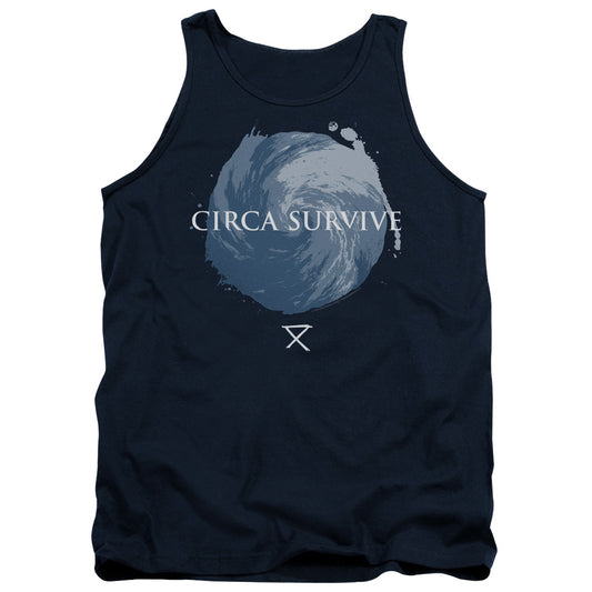 Circa Survive Storm Mens Tank Top Shirt Navy Blue