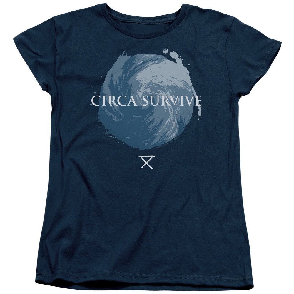 Circa Survive Storm Womens T Shirt Navy Blue