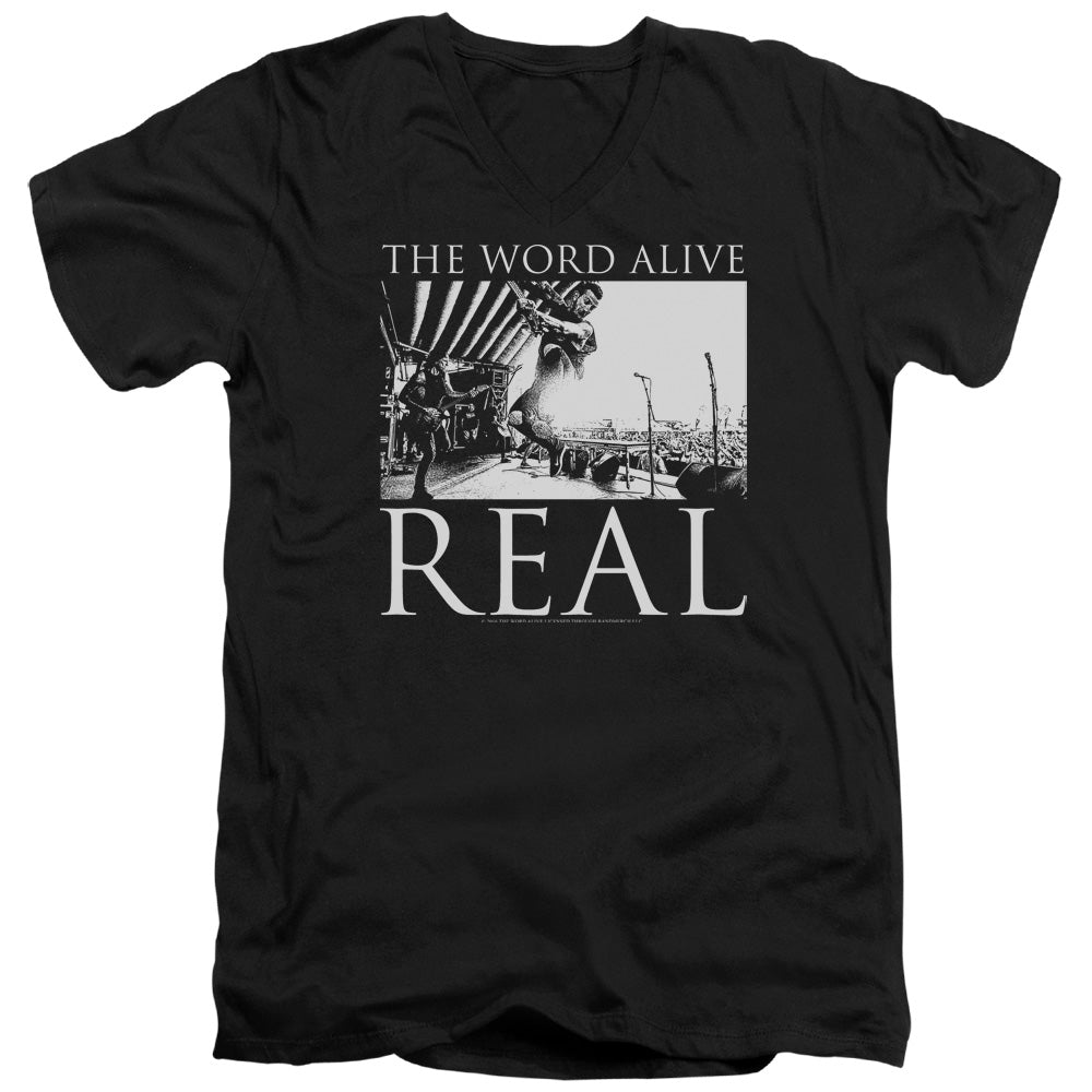 The Word Alive Live Shot Mens Slim Fit V-Neck T Shirt Black