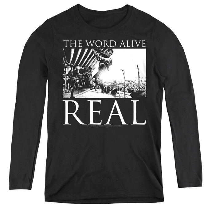 The Word Alive Live Shot Womens Long Sleeve Shirt Black