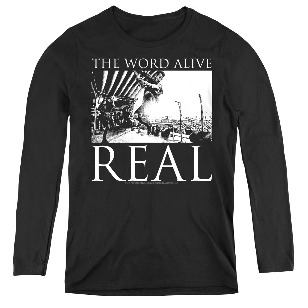 The Word Alive Live Shot Womens Long Sleeve Shirt Black