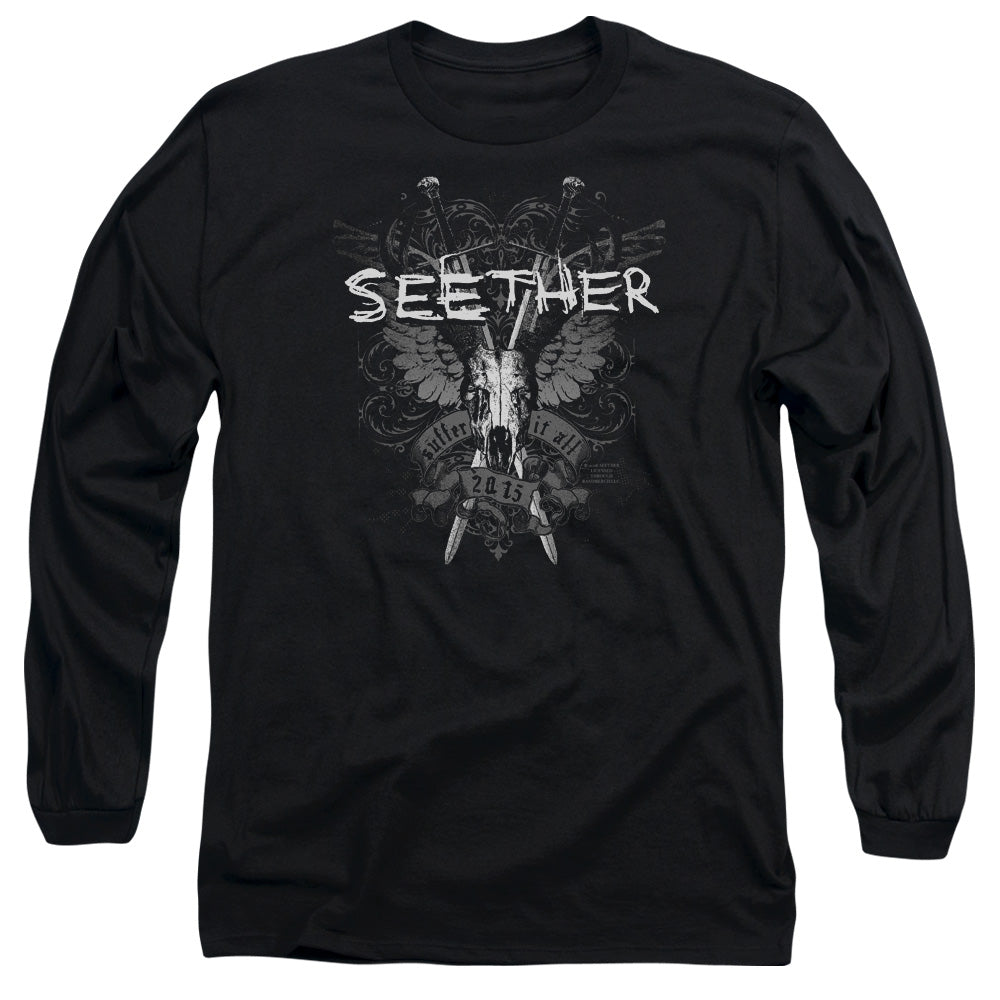 Seether Suffer Mens Long Sleeve Shirt Black