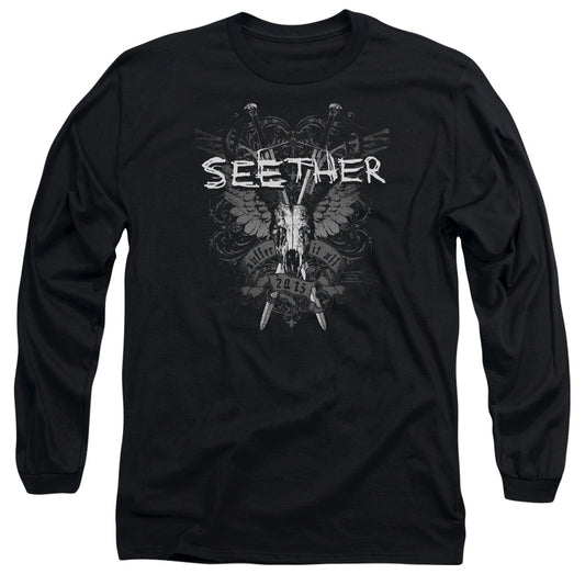 Seether Suffer Mens Long Sleeve Shirt Black