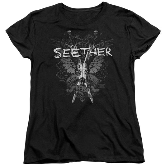 Seether Suffer Womens T Shirt Black