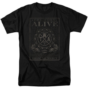 The Word Alive Show No Mercy Mens T Shirt Black