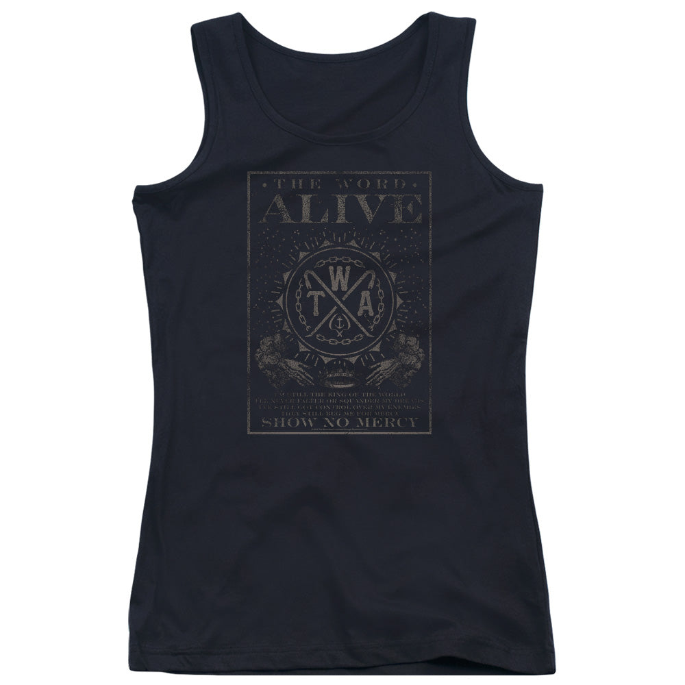 The Word Alive Show No Mercy Womens Tank Top Shirt Black