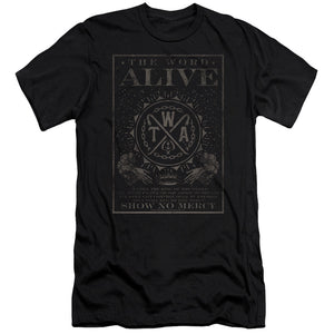 The Word Alive Show No Mercy Slim Fit Mens T Shirt Black