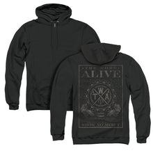 Load image into Gallery viewer, The Word Alive Show No Mercy Back Print Zipper Mens Hoodie Black