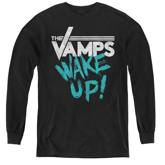 The Vamps Wake Up Long Sleeve Kids Youth T Shirt Black