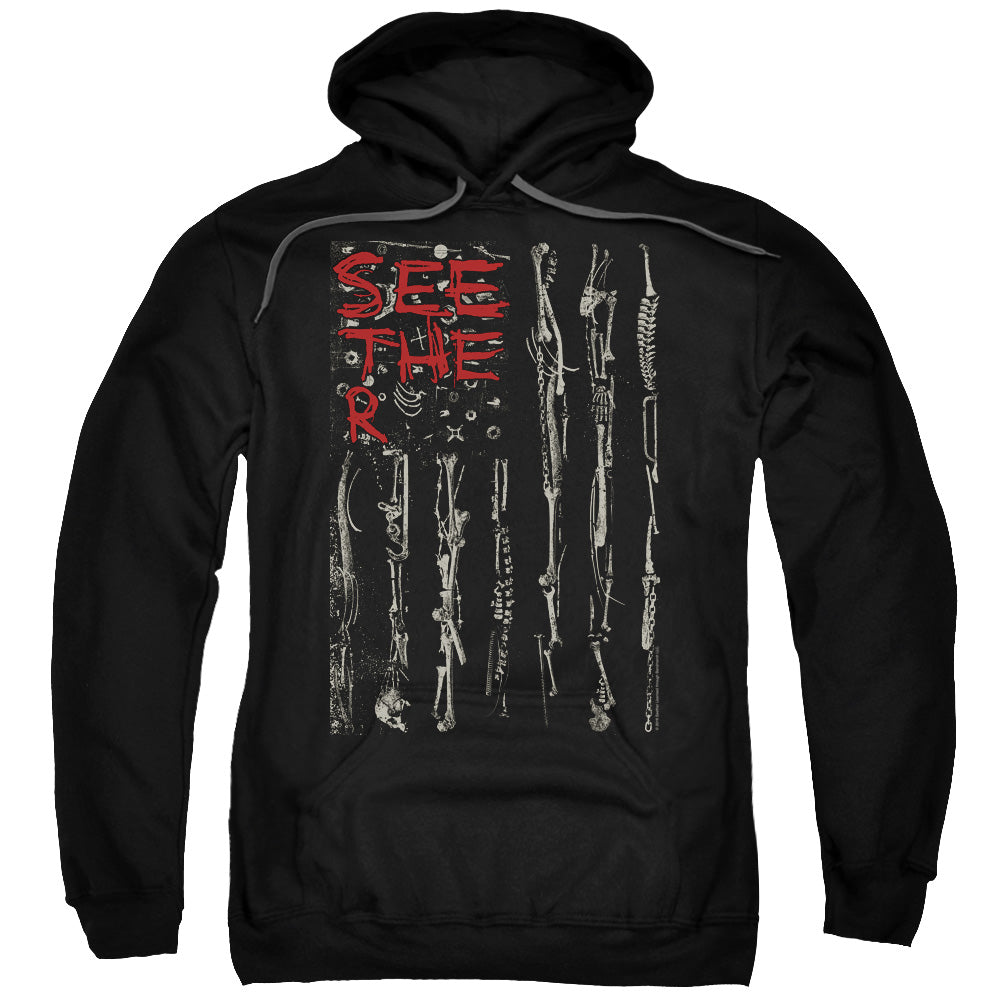 Seether Bone Flag Mens Hoodie Black