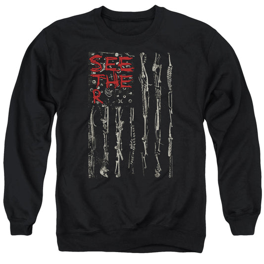 Seether Bone Flag Mens Crewneck Sweatshirt Black