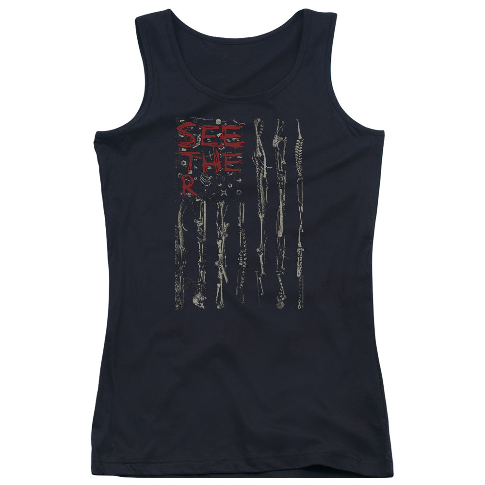 Seether Bone Flag Womens Tank Top Shirt Black