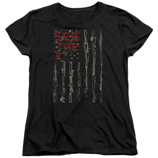 Seether Bone Flag Womens T Shirt Black