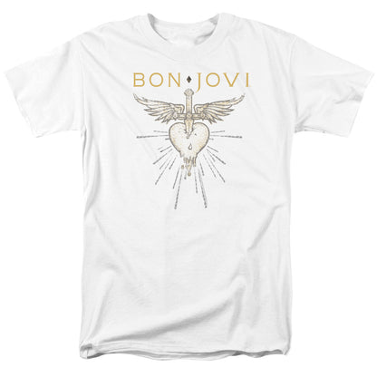 Bon Jovi Greatest Hits Mens T Shirt White